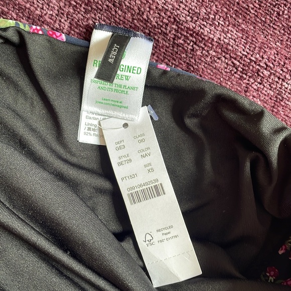 NWT J. Crew high waisted swimsuit berry bottoms XS - Picture 2 of 3